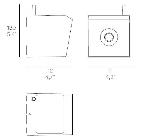 Настенный светильник с прямым и непрямым освещением с камерой Zafferano See You ARCH-00132778 - Вид №2
