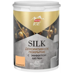 Декоративное покрытие Parade Ice Silk с эффектом шёлка 0.9 л цвет персиковый велюр