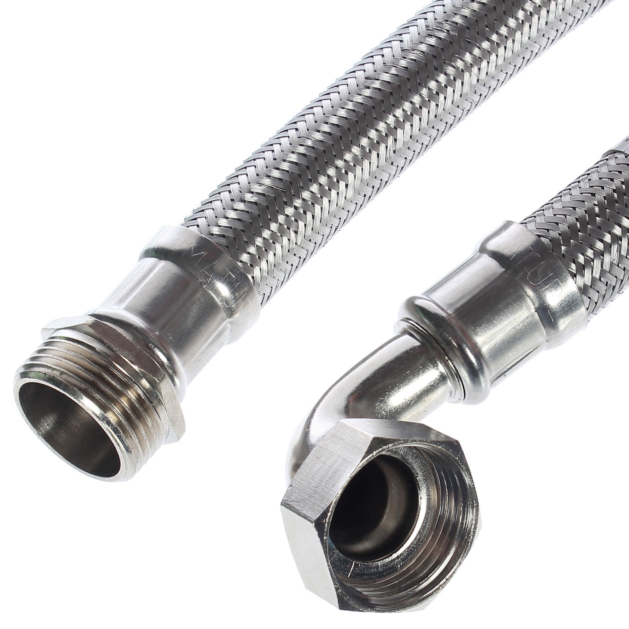 81973641 Гибкая подводка для воды, угловая, 1, штуцер-гайка, 60 см Santreyd 