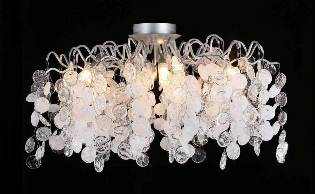 Потолочная люстра Crystal Lux Tenerife PL8 Silver CRYSTAL LUX ДИЗАЙНЕРСКИЕ, TENERIFE 00-3888679 Прозрачный;серебро  - Вид №2