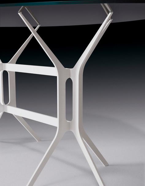 YDF Овальный стол из лакированного металла Tavoli sun-id-1503460 - Вид №4