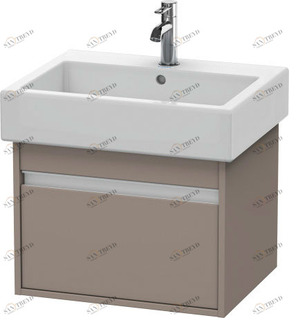 KT668604343 Ketho Тумбочка подвесная Базальт матовый, декор Duravit
