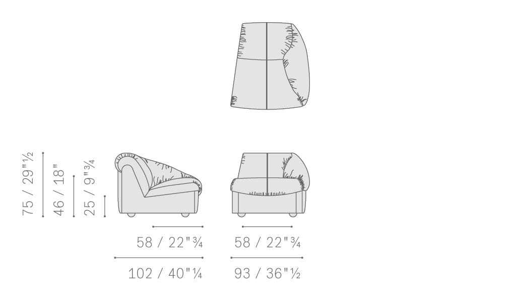 Кожаный модульный диван Poltrona Frau коллекция - диваны и кресла ARCH-00027966 - Вид №15