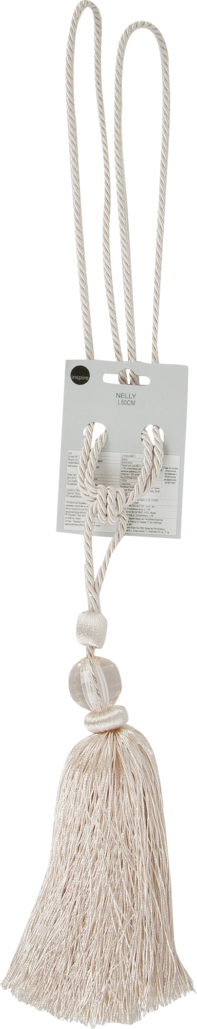 18696157 Подхват для штор «Нелли» 50 см цвет экрю STLM-0012099 INSPIRE  - Вид №1