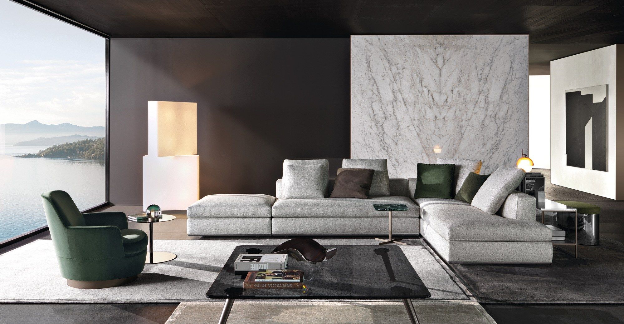 Съемный диван из ткани Minotti Powell ARCH-00005325 - Вид №10