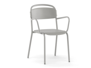 Штабелируемый стул из полипропилена с подлокотниками