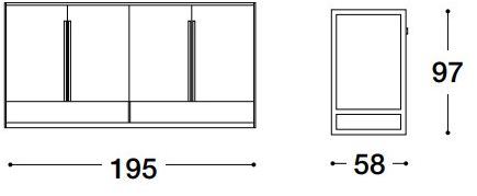 VOLPI Комод деревянный с распашными дверцами Luigi volpi Lv-13002 - Вид №2