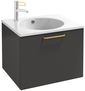 EB2510-R8-N18 Тумба под столешницу 60 см, 1 верхний ящик, золотая ручка JACOB DELAFON ODÉON RIVE GAUCHE