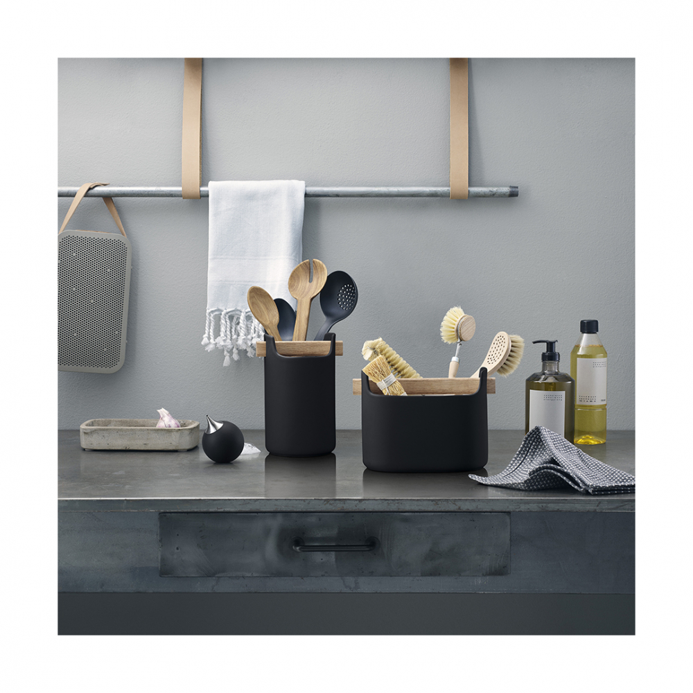 EVA SOLO 530672 Диспенсер для мыла, черный Нержавеющая сталь, силикон, нейлон  - Вид №1