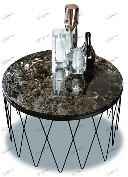 Vibieffe Круглый журнальный столик из мрамора 9500 9500103 