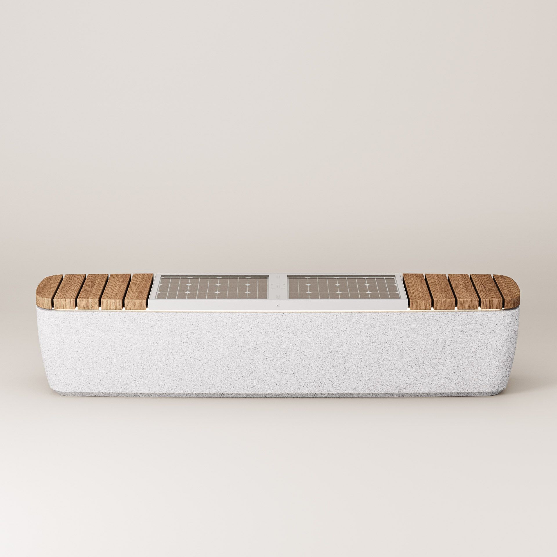 Солнечная бетонная скамья со встроенным освещением Kremen ARCH-00122992 - Вид №30