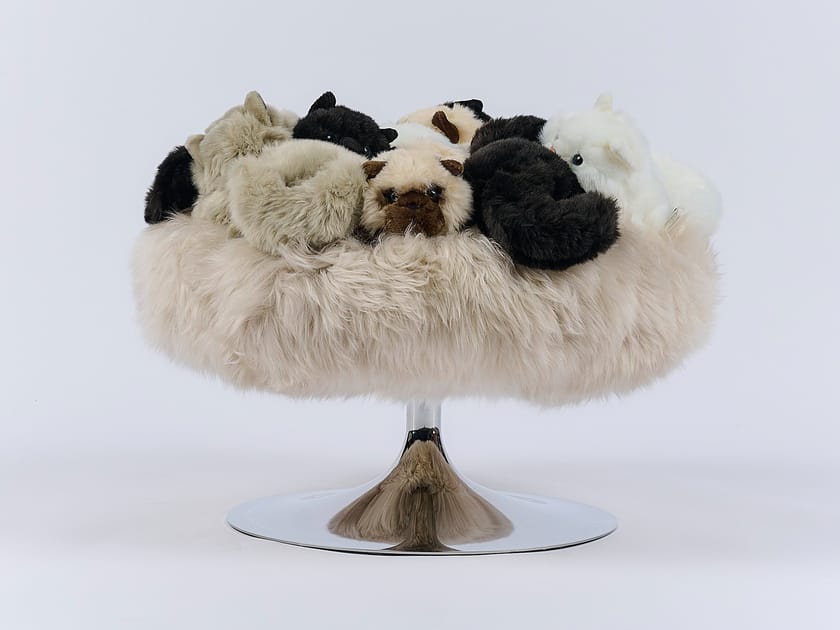 Полиэстер круглый пуф APCOLLECTION Aristo ARCH-00084908