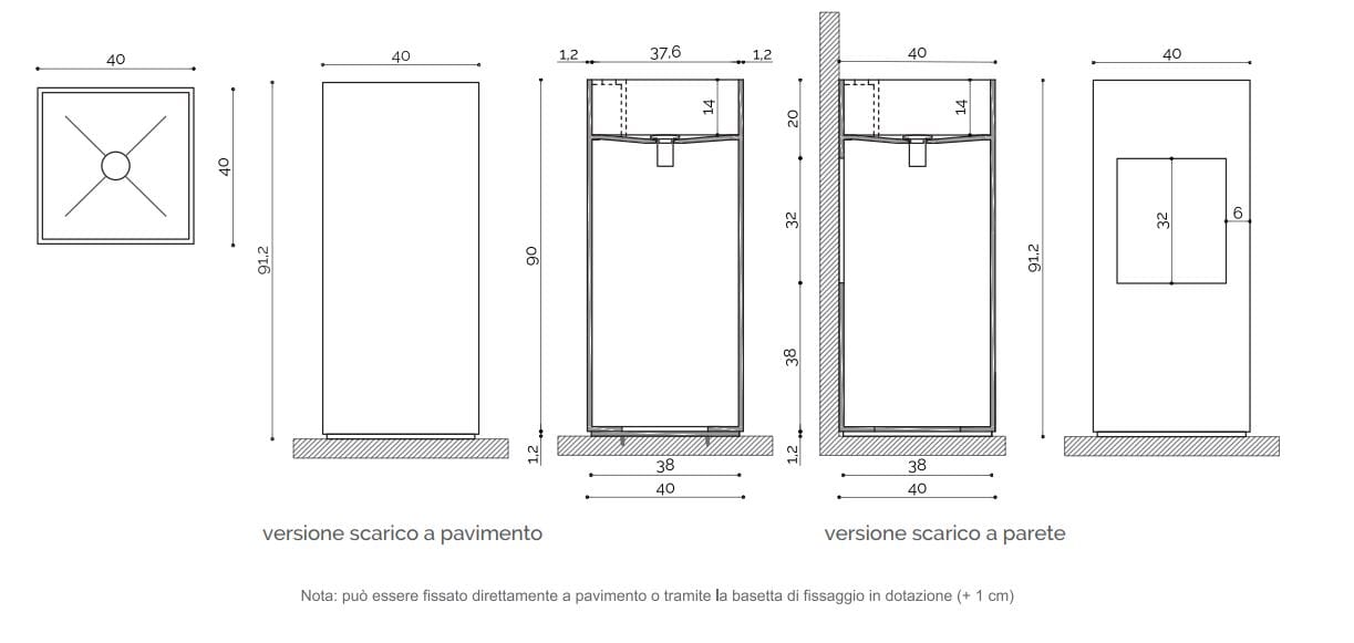 Отдельно стоящая раковина Corian® Acquapazza Элементы Corian® ARCH-00149550