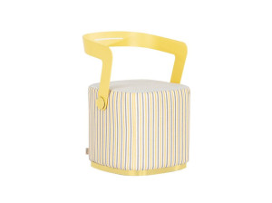 Низкая ткань сад стул со спинкой