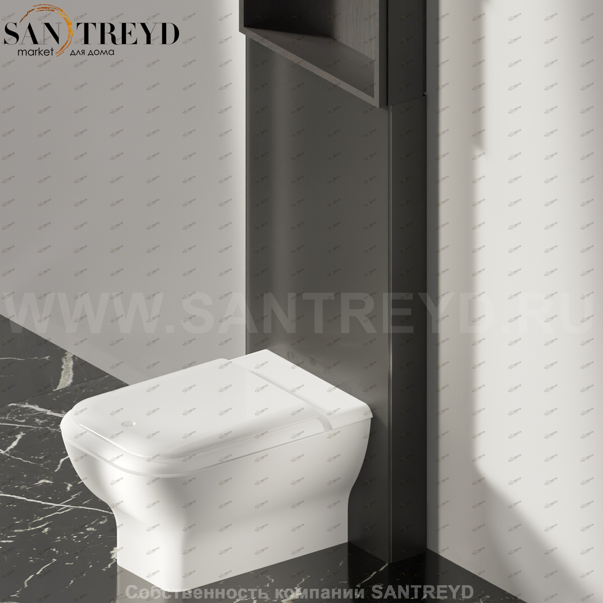 Нижний модуль MONOLITH для напольного унитаза Agape AMON1294G