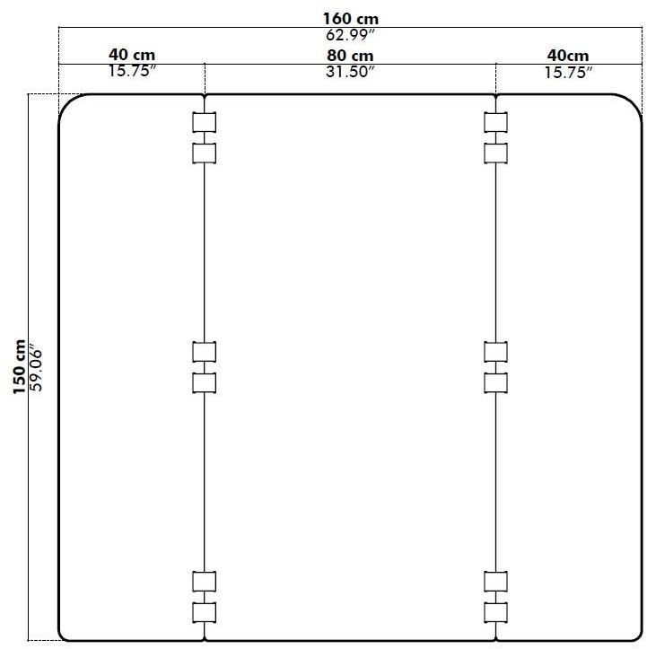 BuzziSpace Отдельностоящая мобильная звукопоглощающая офисная перегородка из переработанного домашнего животного Buzzitripl sun-id-1429719 - Вид №5