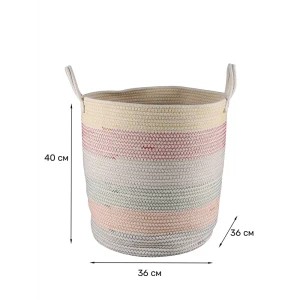 Корзина для хранения Zenfort Занзибар 52л текстиль мультиколор