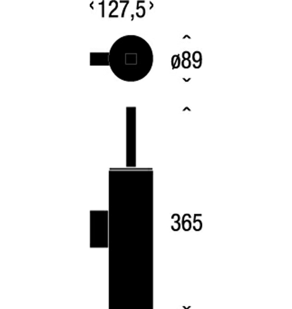 FROST Ершик для унитаза 4, настенный » белый Нержавеющая сталь Белый Q302336576  - Вид №1