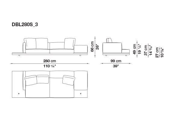 Кожаный диван B&B Italia док ARCH-00106863 - Вид №171