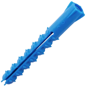 Дюбель с шипами для полнотелых материалов 6х50 мм полипропилен цвет синий 200 шт.