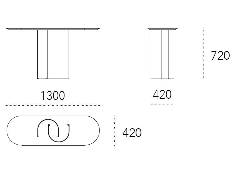 Окрашенные металлические и керамические консоли Ronda Design ROSHI ARCH-00060508 - Вид №2