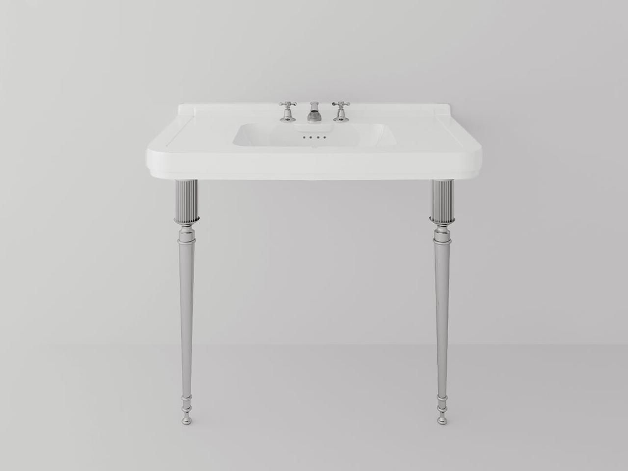 Овальный керамический консольный умывальник Park Avenue ROCKEFELLER & LEGS ALEXA ARCH-00014310 - Вид №1