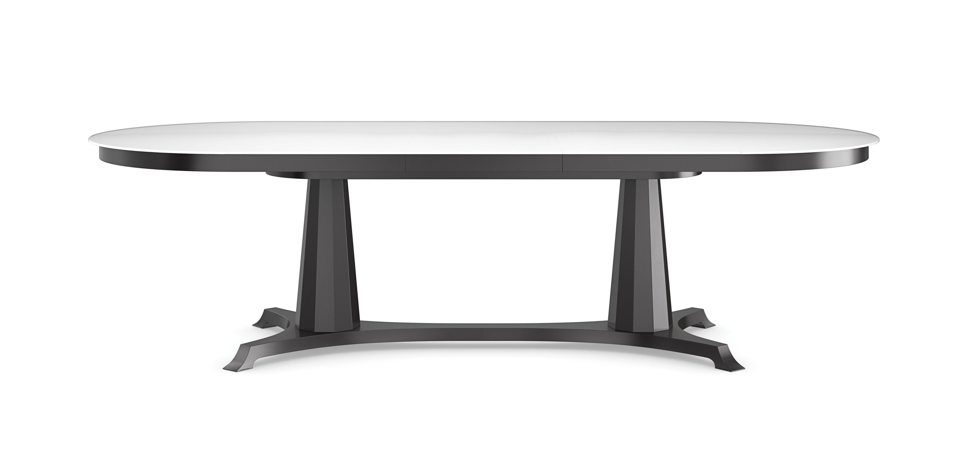 Выдвижной овальный стол из закаленного стекла Caracole BORDEAUX ARCH-00119702 - Вид №4