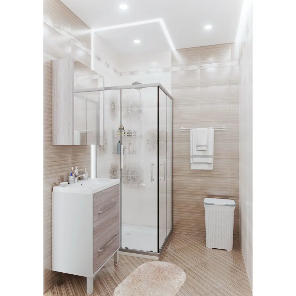Плитка напольная Golden Tile «Зебрано» 40х40 см 1.12 м2 цвет коричневый 13776019 STLM-2145380 - Вид №4