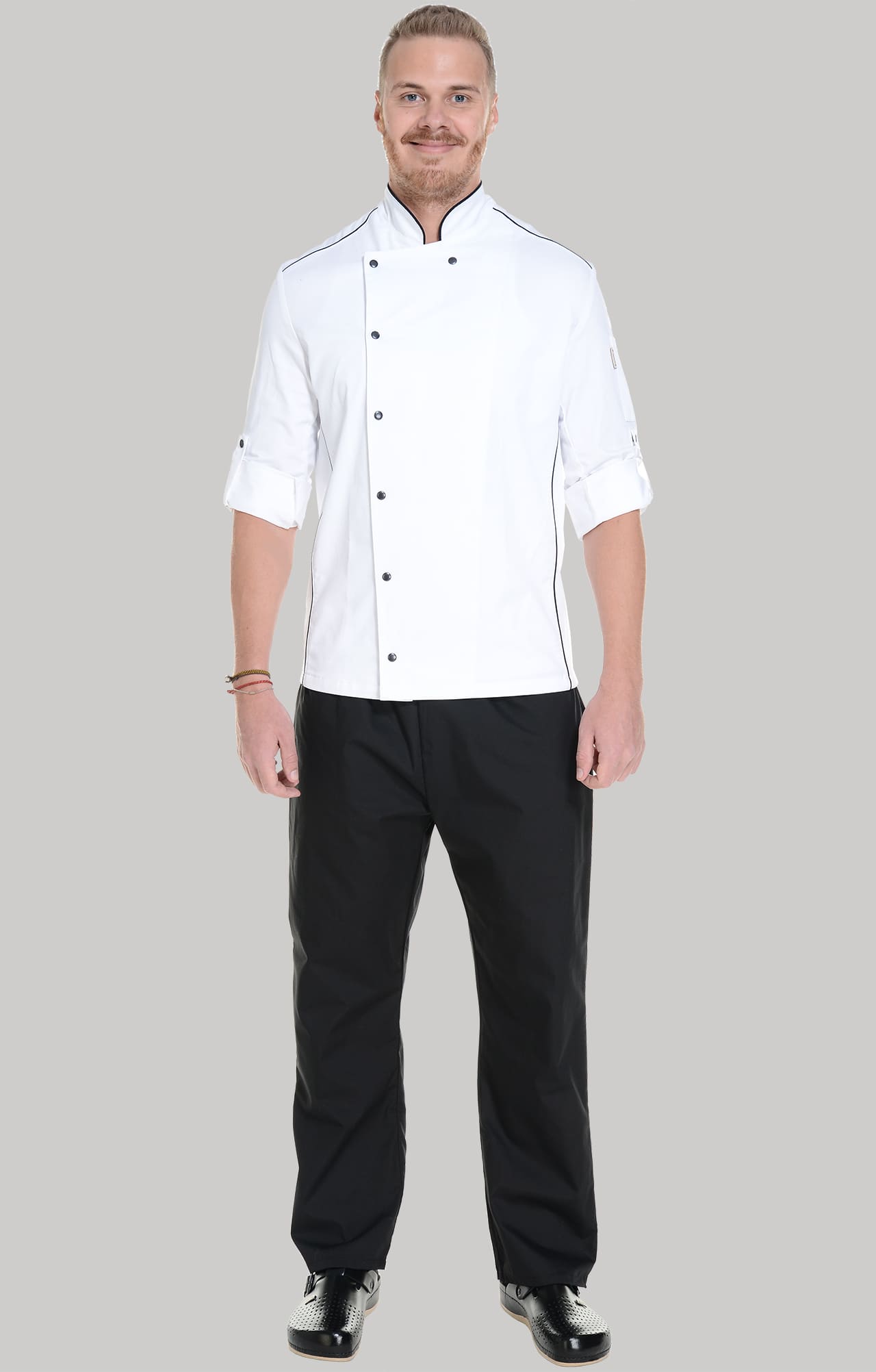 62619 Китель поварской white RICON  Одежда для поваров  размер 58 (XXXXL)  - Вид №13