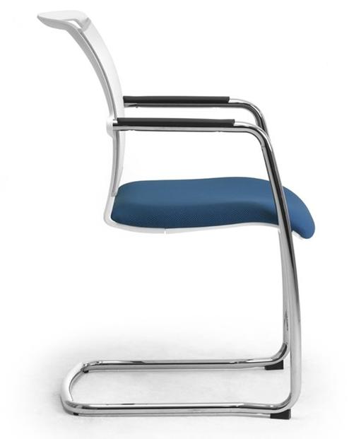 Leyform Консольный стул из сетки и хромированной стали с подлокотниками Cometa sun-id-1464195 - Вид №2