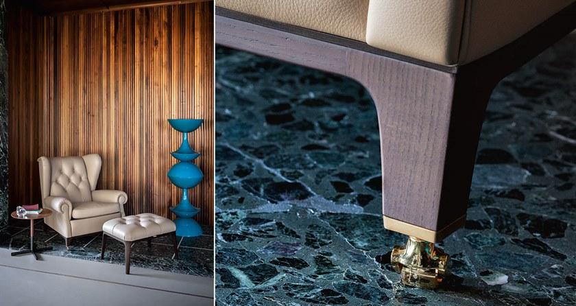 Poltrona Frau Стеганое кожаное кресло с подлокотниками La collezione - divani e poltrone sun-id-1475501 - Вид №13