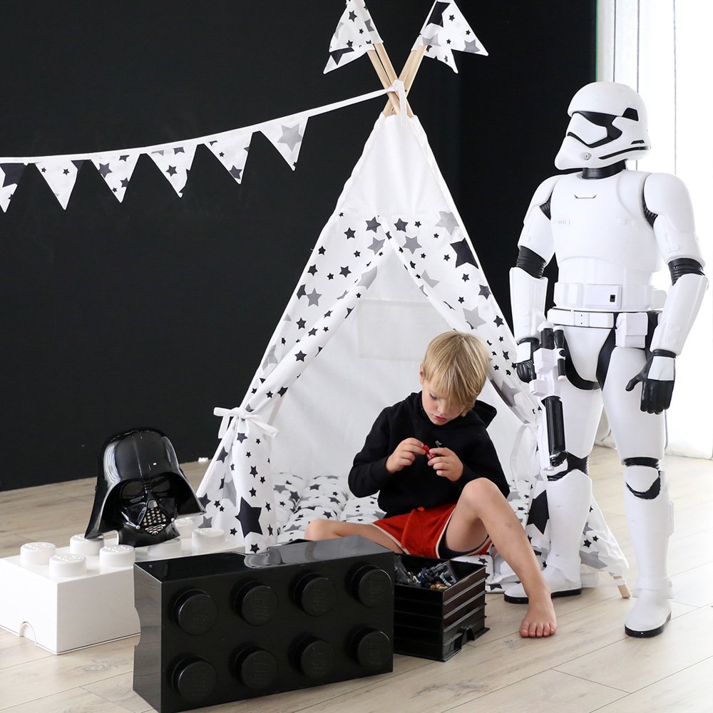 Вигвам Black Stars с окном,карманом и флажками VAMVIGVAM BLACK STARS 281904 Белый;черный Santreyd  - Вид №8