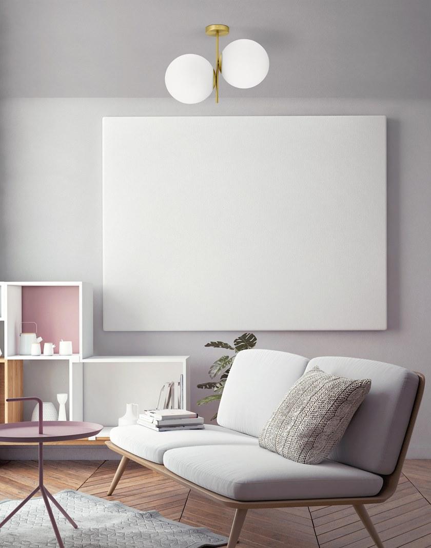 Miloox Потолочный светильник из опалового стекла и металла Jugen sun-id-1406364 - Вид №2