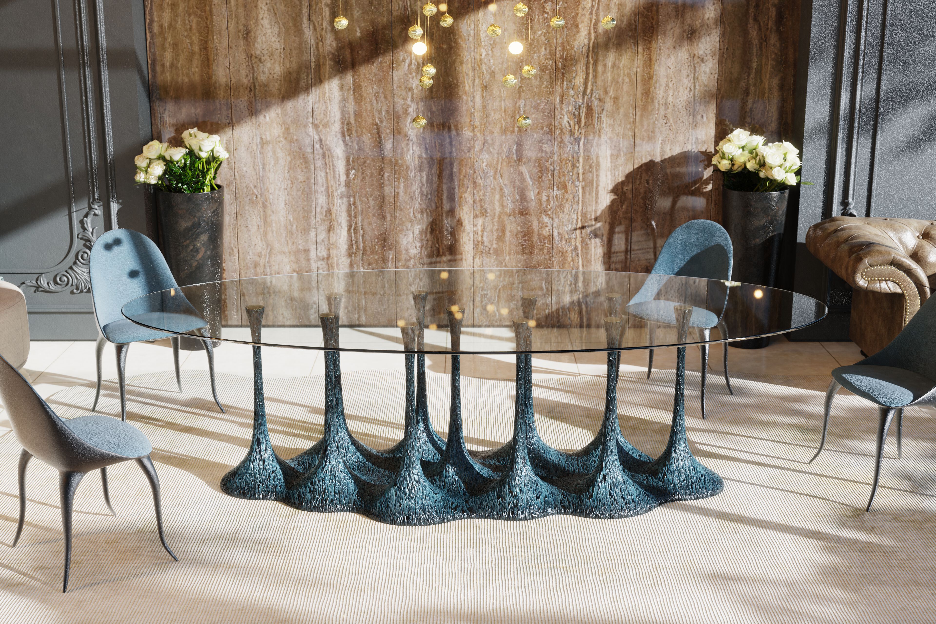 Овальный стол из стекловолокна KARPA AMAZONIA K2008A ARCH-00102103 - Вид №5