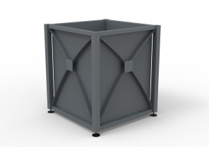 Квадратная стальная плантатор