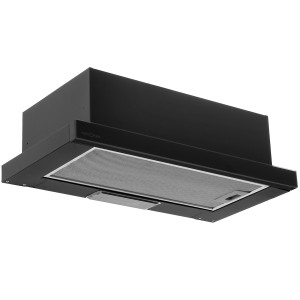 5356579 Вытяжка телескопическая KRONA KAMILLA RETRO 600 черный/черный