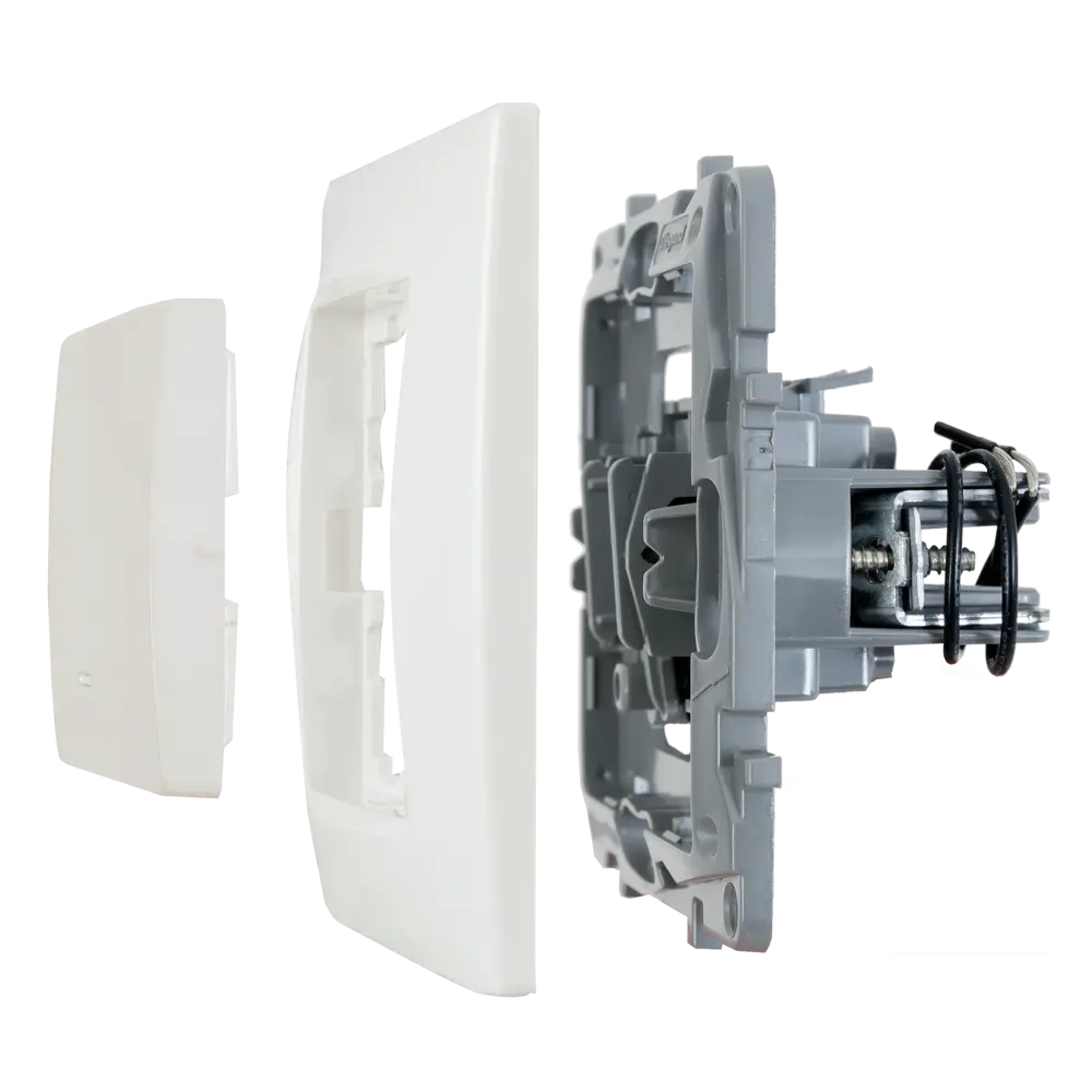 Legrand Etika — одноклавишный выключатель с белой подсветкой в цвете слоновая кость 17356361 STLM-0007975 - Вид №5