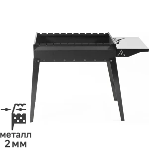 Мангал Дачный сезон Турист Т-60 82x38x64 см сталь черный 84609050 STLM-2013977