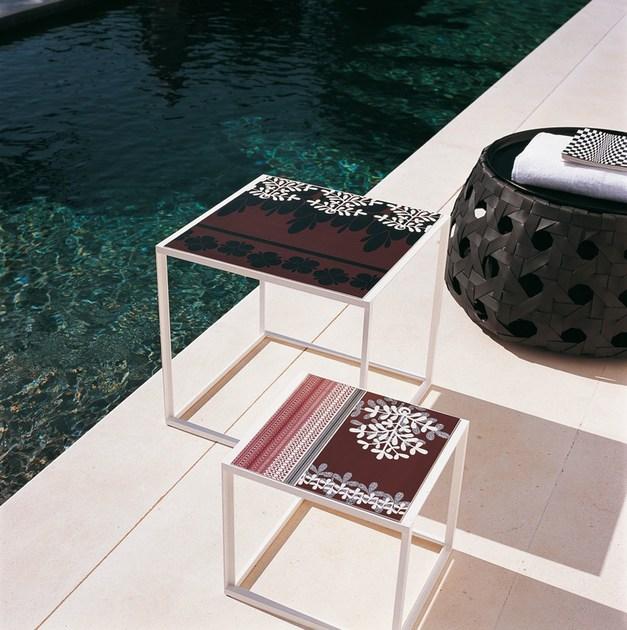 B&B Italia Outdoor Квадратный садовый журнальный столик из керамогранита Canasta sun-id-1466176 - Вид №2