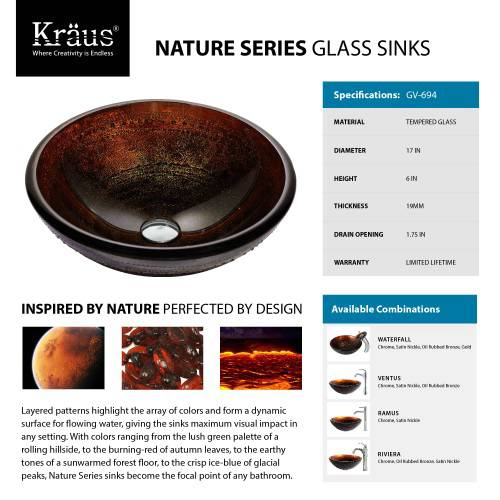 GV694-19mm-KEF15000 Накладная раковина на столешницу  прямоугольная Krausru  - Вид №2