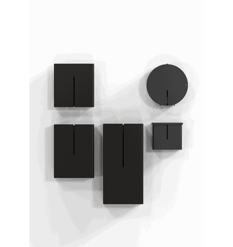 FROST Контейнер для бумаг большой » матовый черный   N1945-2-BCB  - Вид №9