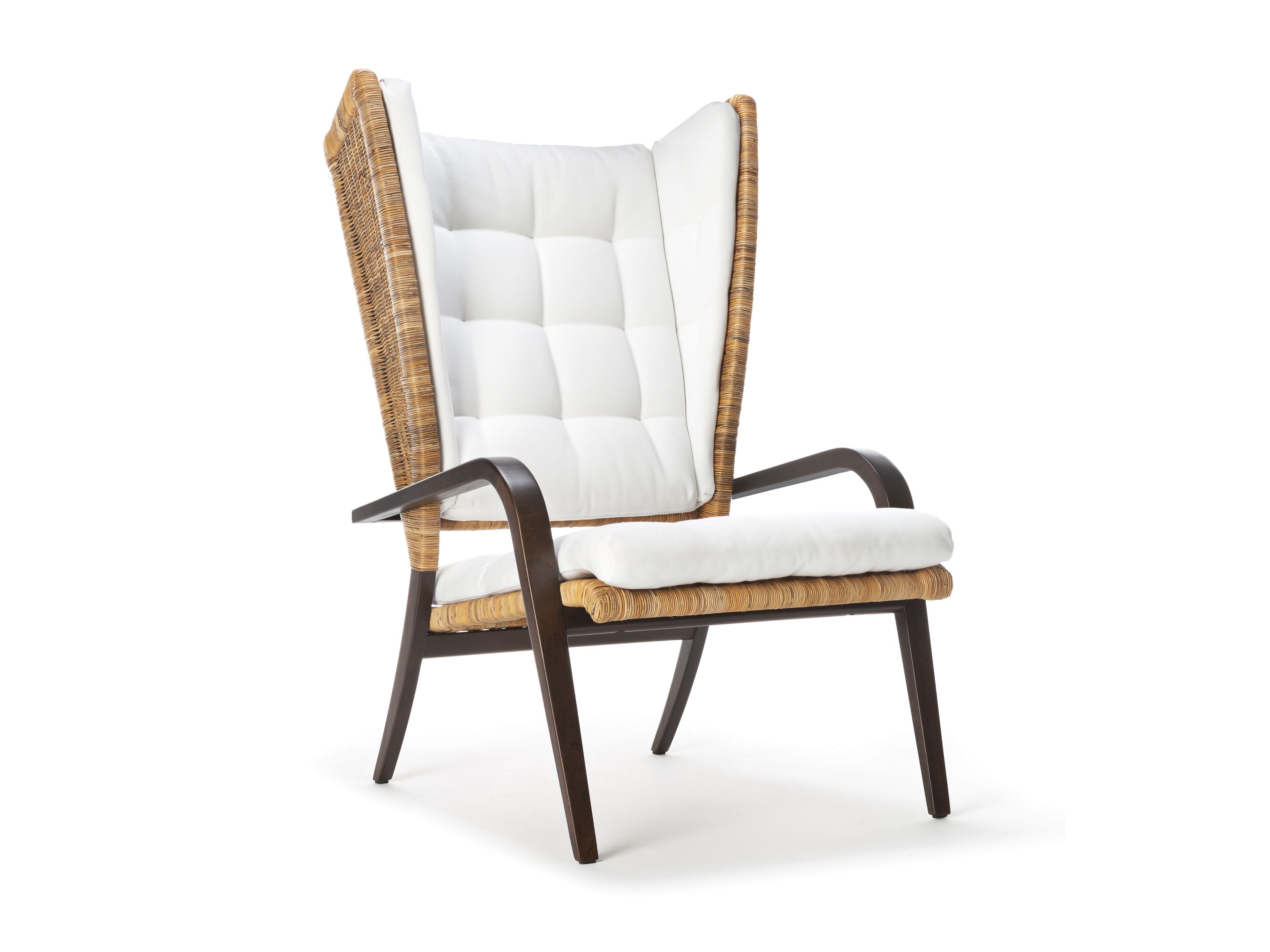 Плетеное кресло с подлокотниками Exteta Franco Albini Re-edition ARCH-00074498