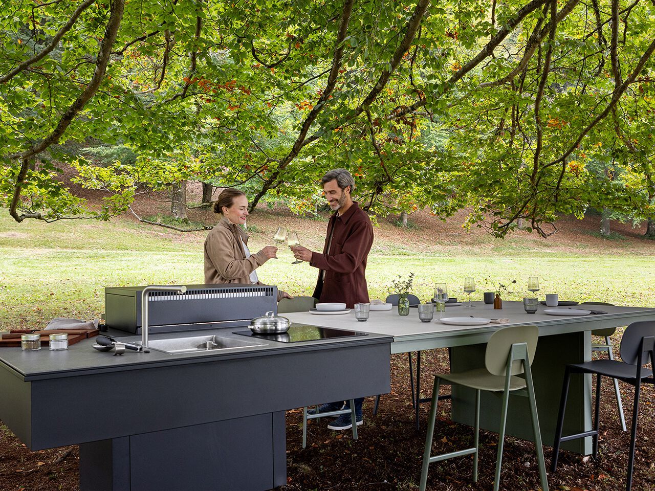 Праздничная кухня на открытом воздухе Fògher NOJARA ARCH-00052270 - Вид №1