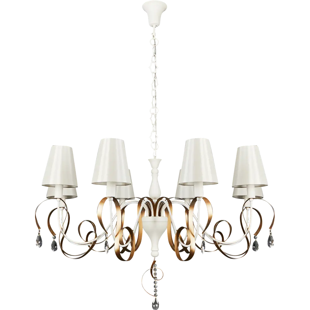 Люстра подвесная Intreccio 8 ламп 24 м² цвет белый/золотой 89370797 STLM-2038877 Maytoni  - Вид №2