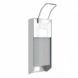 D10 Дозатор дезинфицирующего средства с локтевой кнопкой, емкость бака 1000 мл, металл Merida