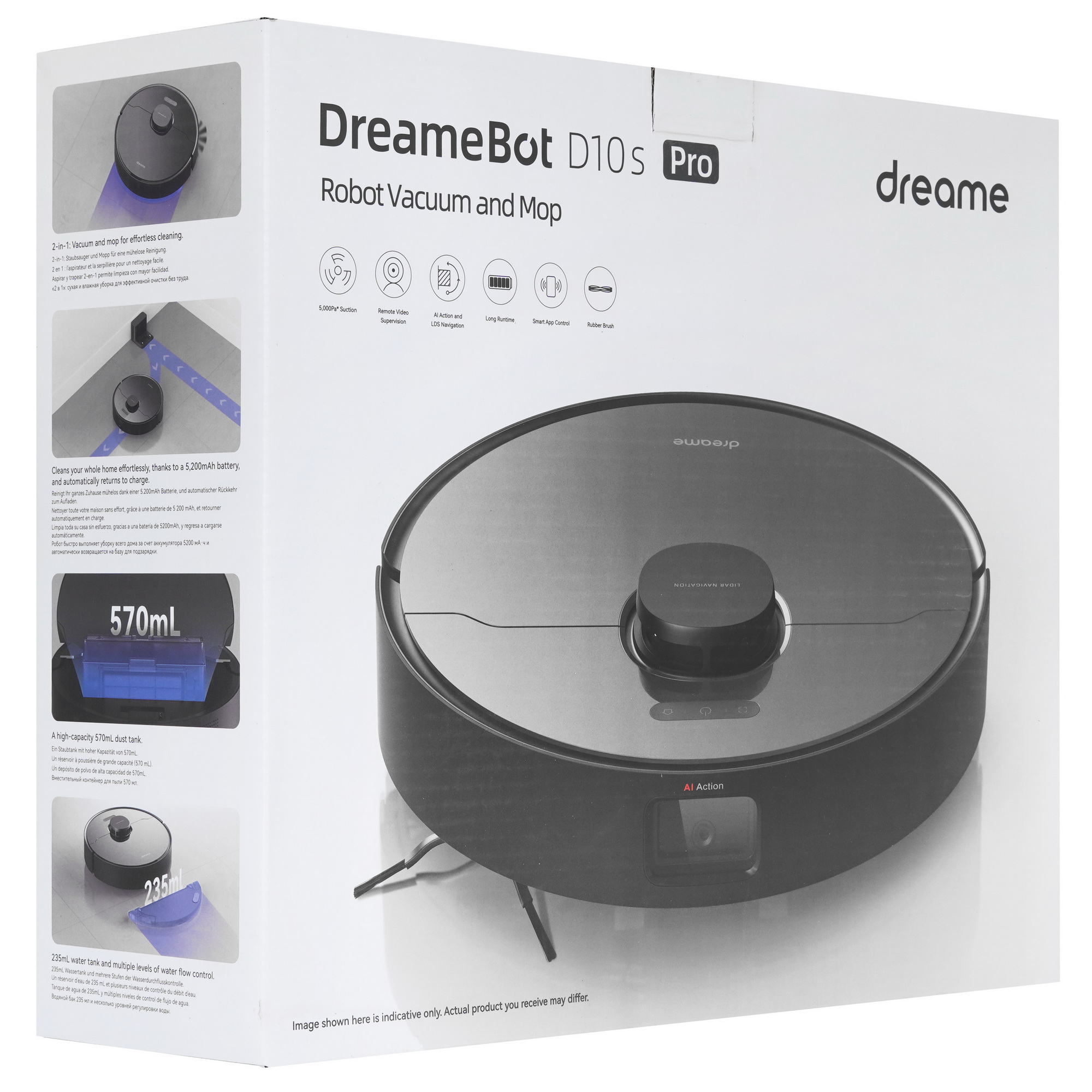 5094021 Робот-пылесос Dreame D10s Pro черный STDN-0035287 - Вид №10