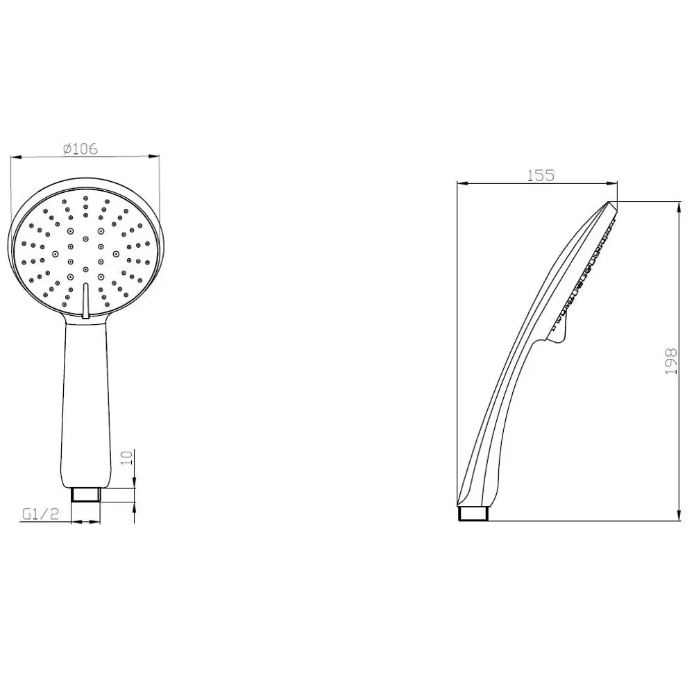 Лейка для душа Esko С14 5 режимов цвет черный STLM-2183441 - Вид №1