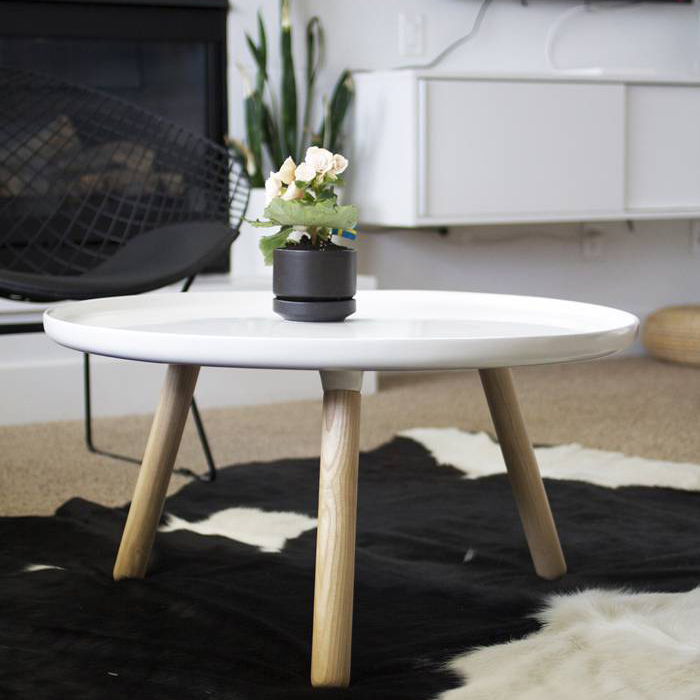 Стол Tablo большой 42 x D78 cm, белый Normann Copenhagen 602105 - Вид №1