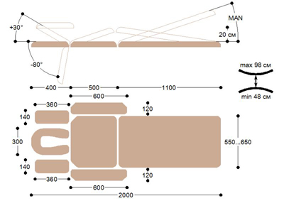 X103 Массажный стол heliox x103 Heliox  - Вид №4