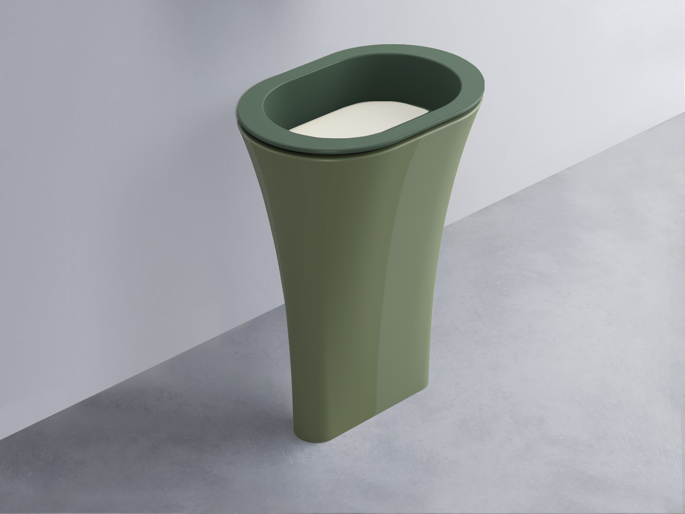 AMLA65-MU+AMPILO-TL+AMCOLO-AG Раковина Amedeo Ovale отдельностоящая cielo Enjoy + Amedeo Ceramica Cielo